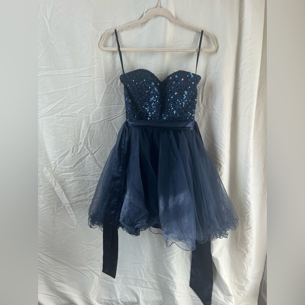 Navy blue Homecoming dress